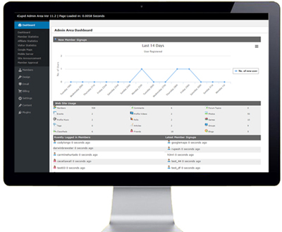 Admin Dating Demo