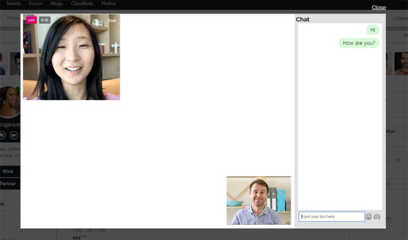 Live Video Chat Integrated