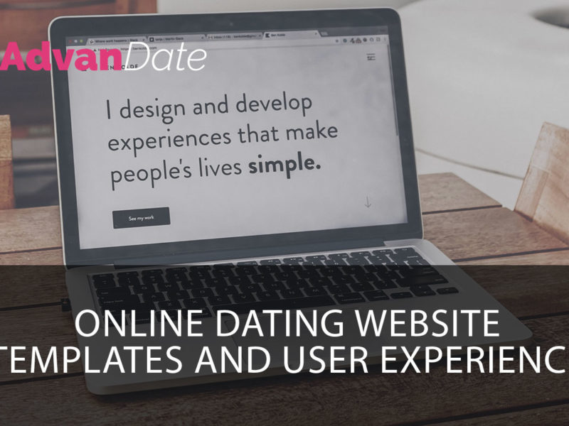 Online dating website templates and user experience